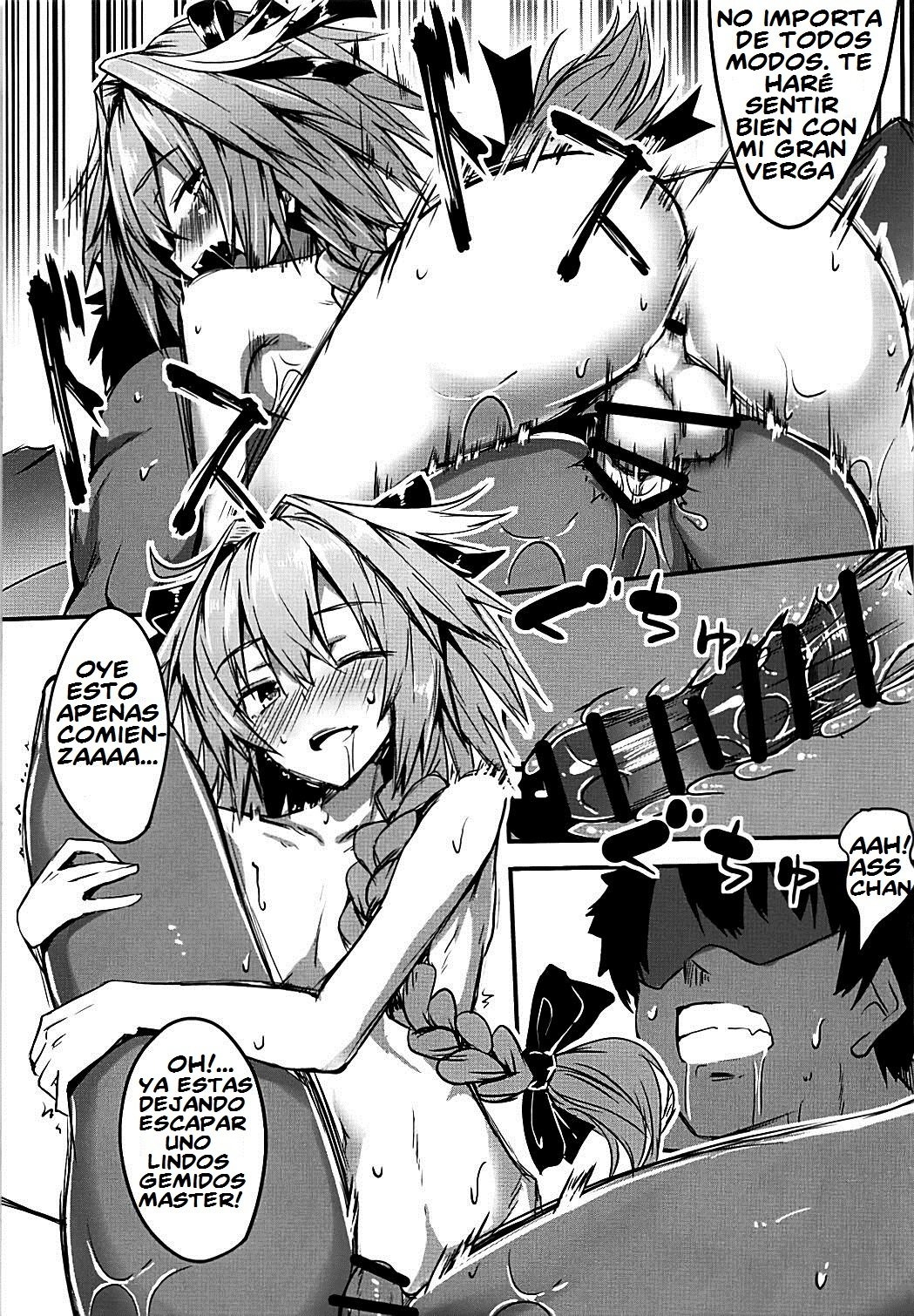 (Futaket 14) [Wisteria (Fuji-han)] Master wa Astolfo no Niku Onaho ni Narimashita (Fate/Grand Order) [Spanish] [El-Traductor-Aprendiz] 11