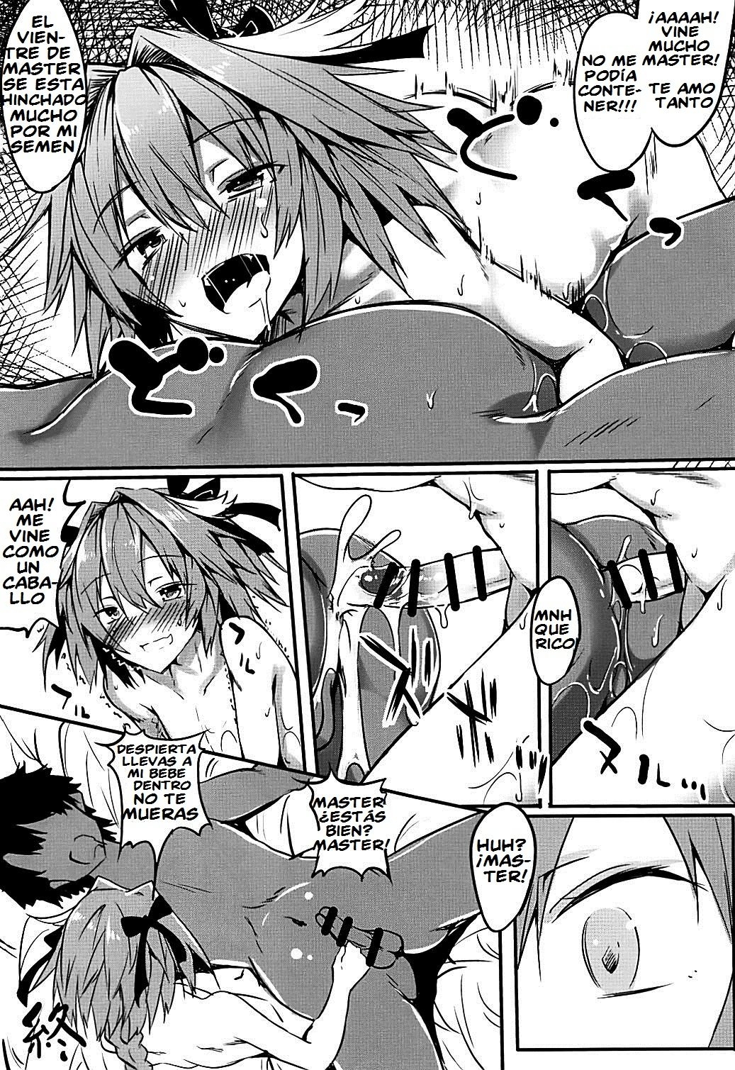 (Futaket 14) [Wisteria (Fuji-han)] Master wa Astolfo no Niku Onaho ni Narimashita (Fate/Grand Order) [Spanish] [El-Traductor-Aprendiz] 15