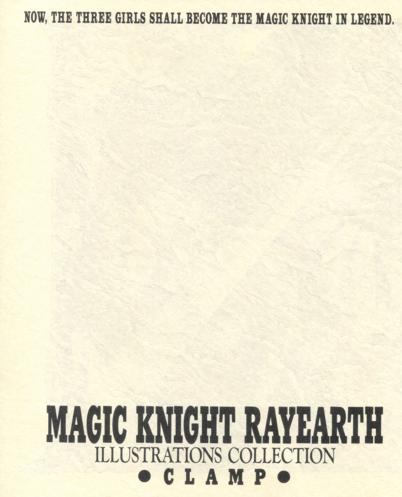 Magic Knight Rayearth Illustrations Collection 4