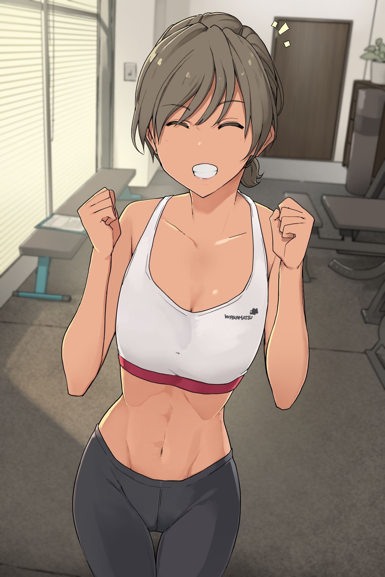 [Wakamatsu] Ikken Yasashisou na Personal Gym no Trainer-san ni Karada o Ijimenukareru Hanashi [French] [Abs-Scan] 0