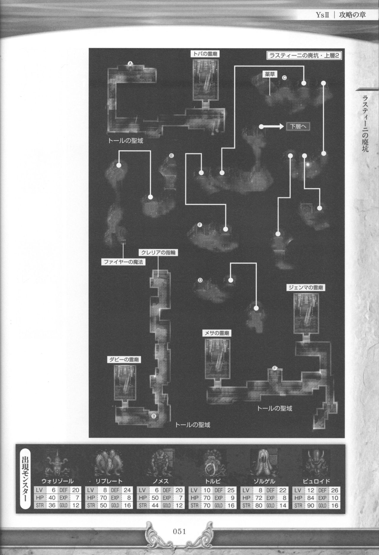 Ys I & II Chronicles Official Strategy Guidebook 53