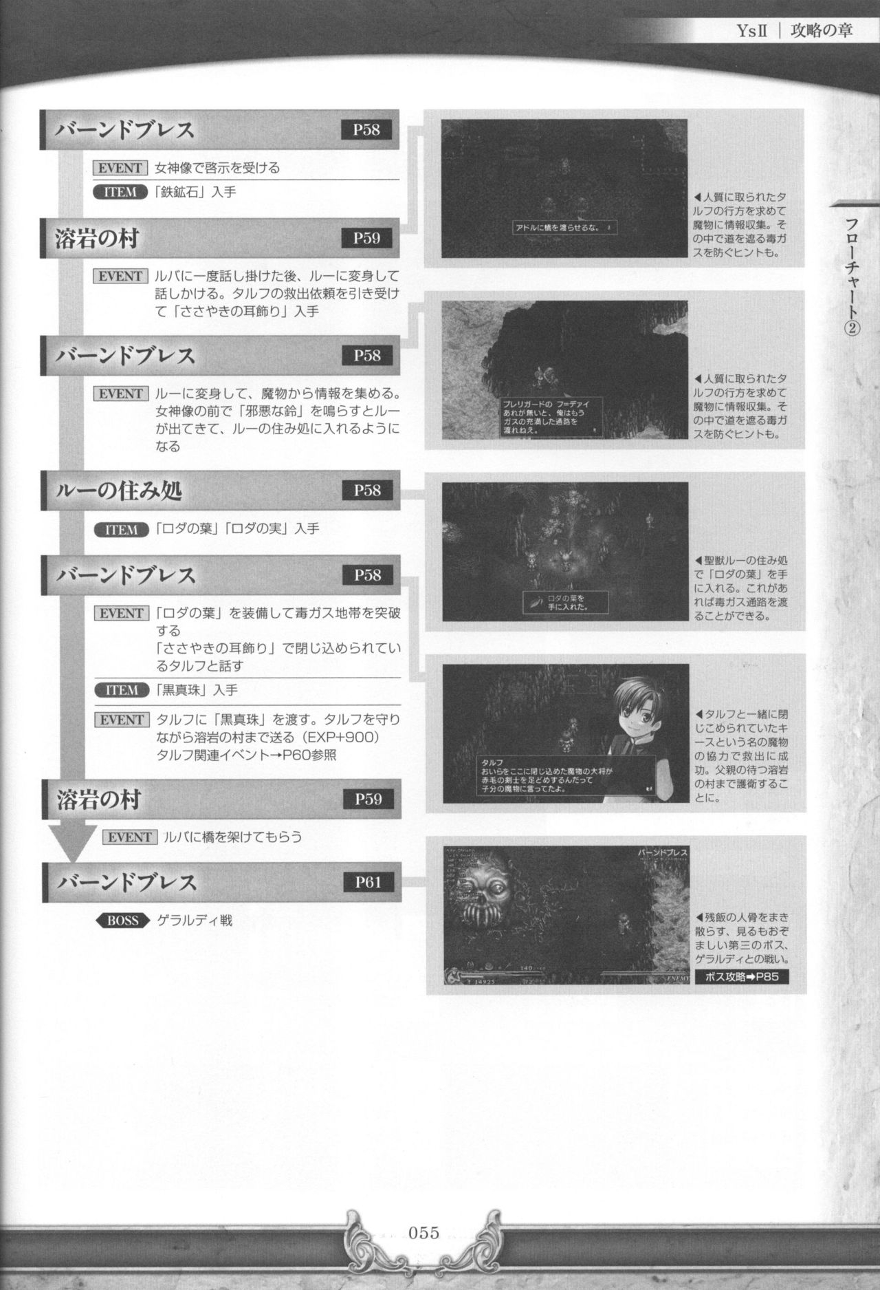 Ys I & II Chronicles Official Strategy Guidebook 57