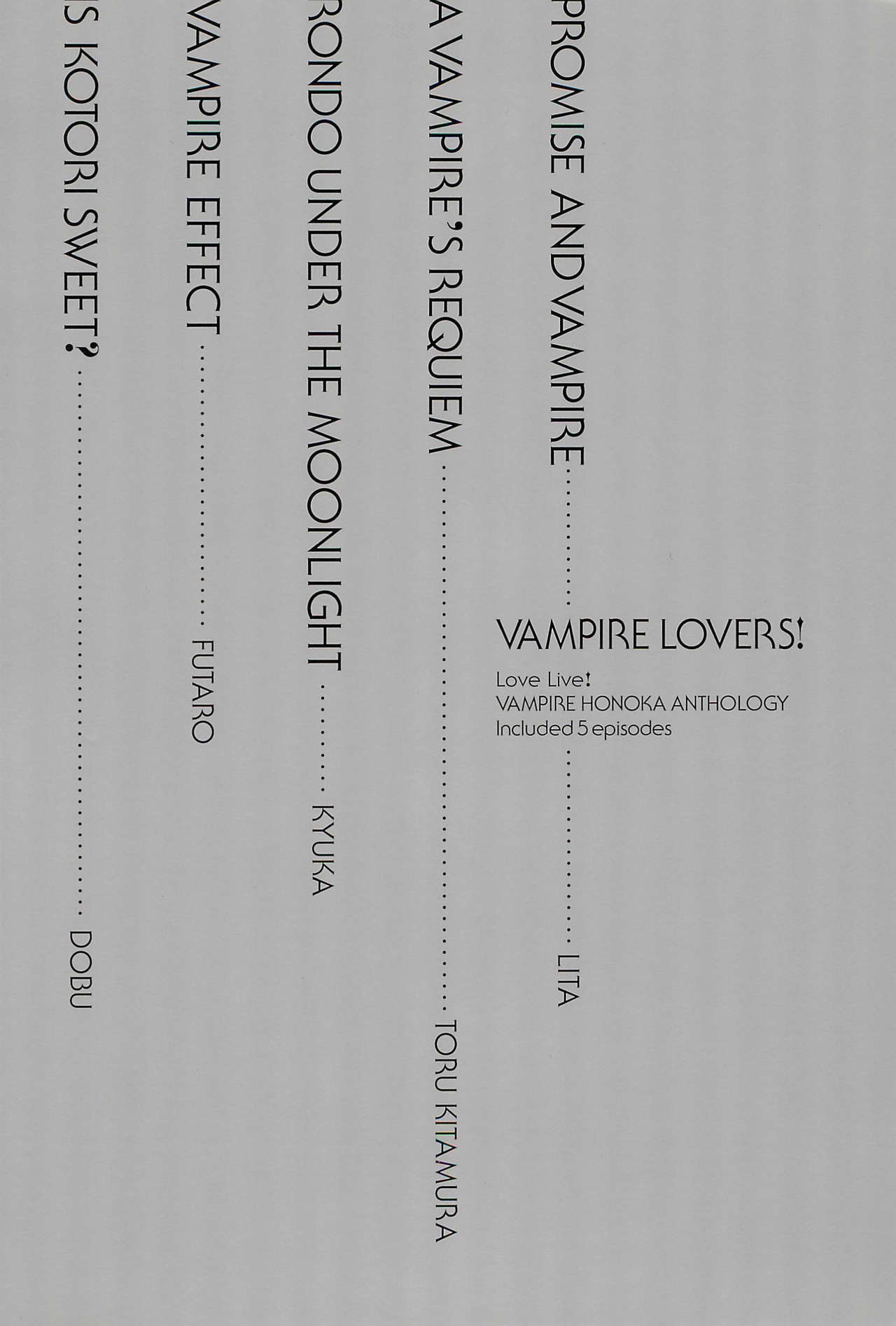 (C91) [Shobocon (Various)] VAMPIRE LOVERS! (Love Live!) 53