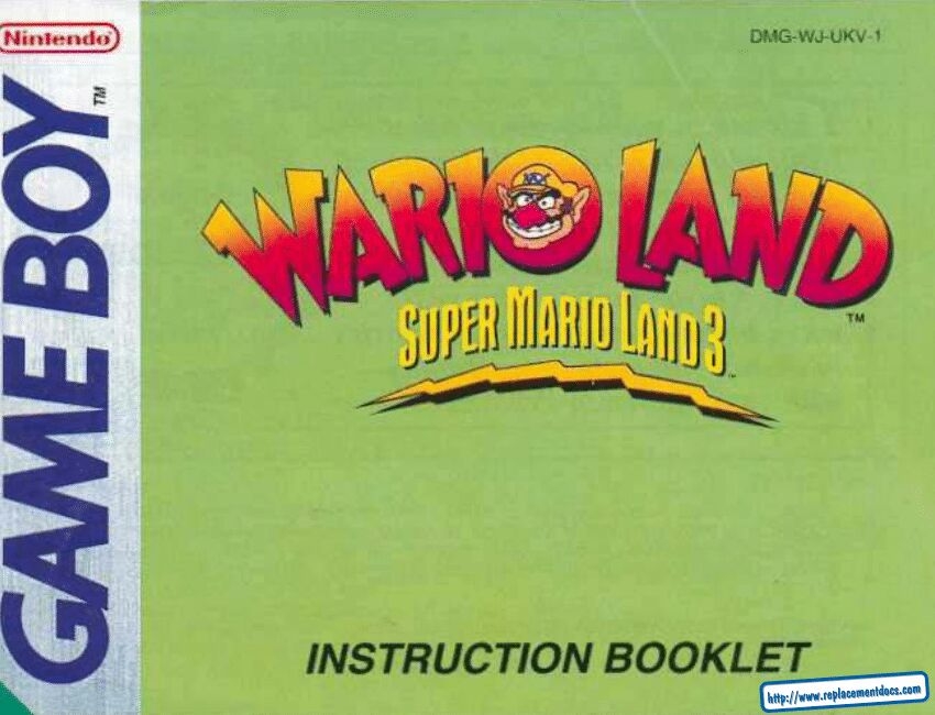 Wario Land 1, 2, 3, 4, Virtual Boy And Shake It Manuals 0