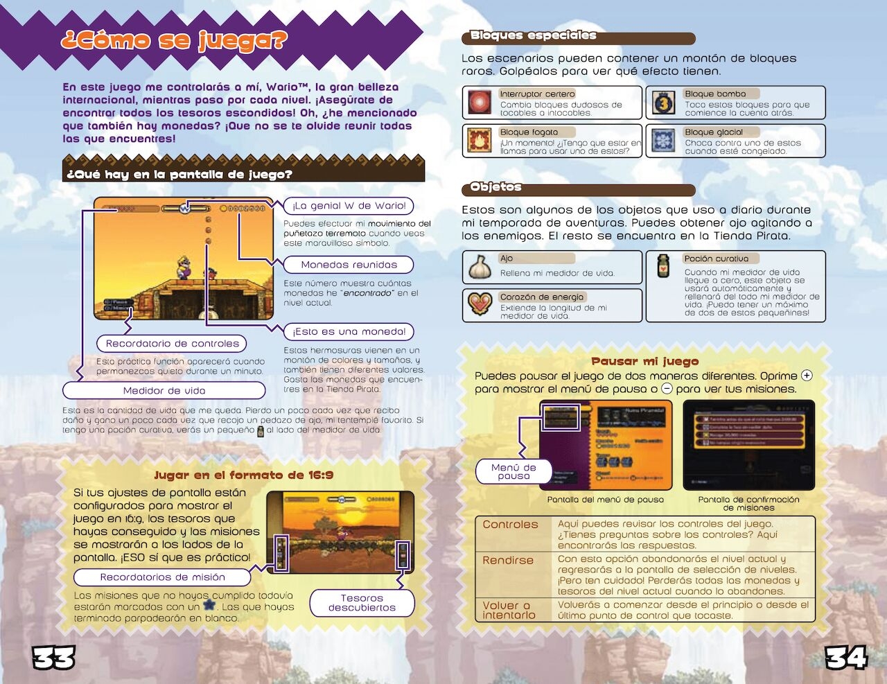 Wario Land 1, 2, 3, 4, Virtual Boy And Shake It Manuals 119