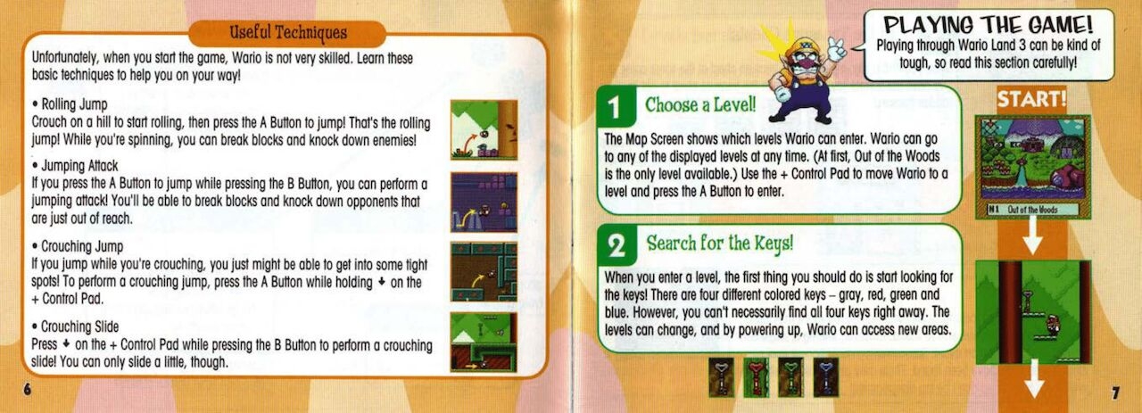 Wario Land 1, 2, 3, 4, Virtual Boy And Shake It Manuals 32