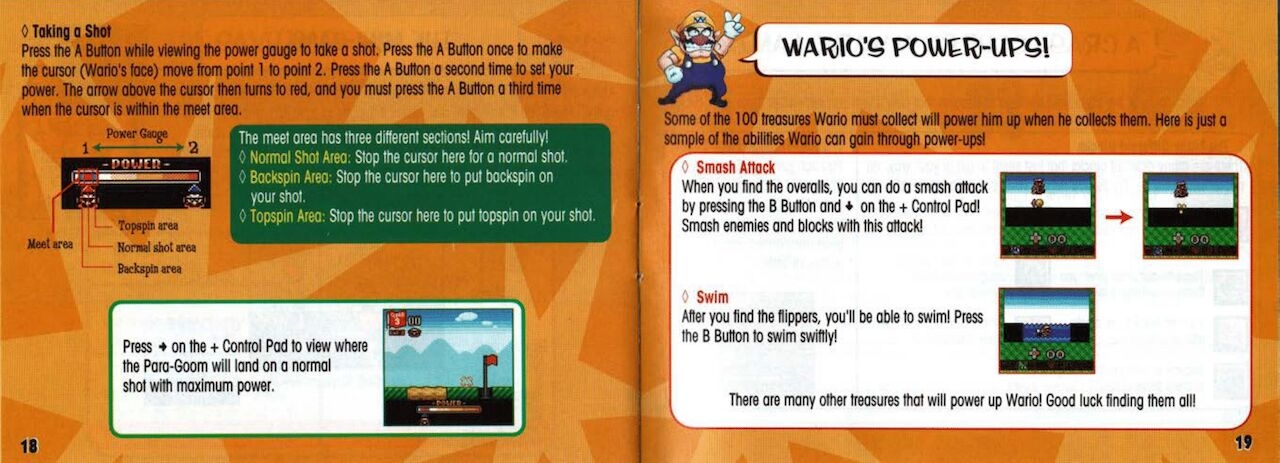Wario Land 1, 2, 3, 4, Virtual Boy And Shake It Manuals 38