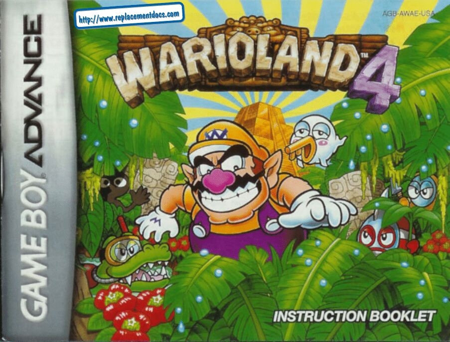 Wario Land 1, 2, 3, 4, Virtual Boy And Shake It Manuals 44