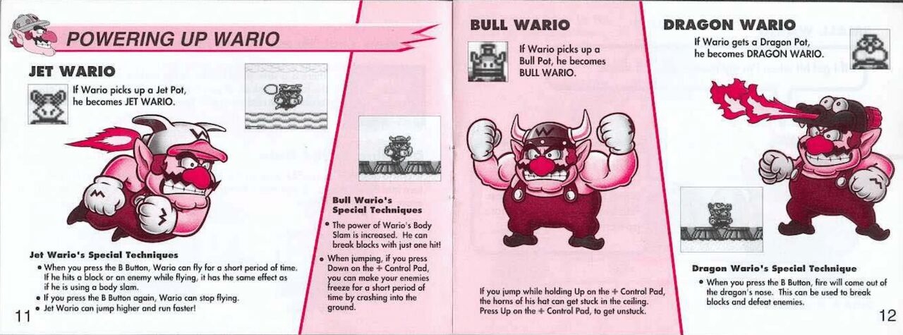 Wario Land 1, 2, 3, 4, Virtual Boy And Shake It Manuals 6