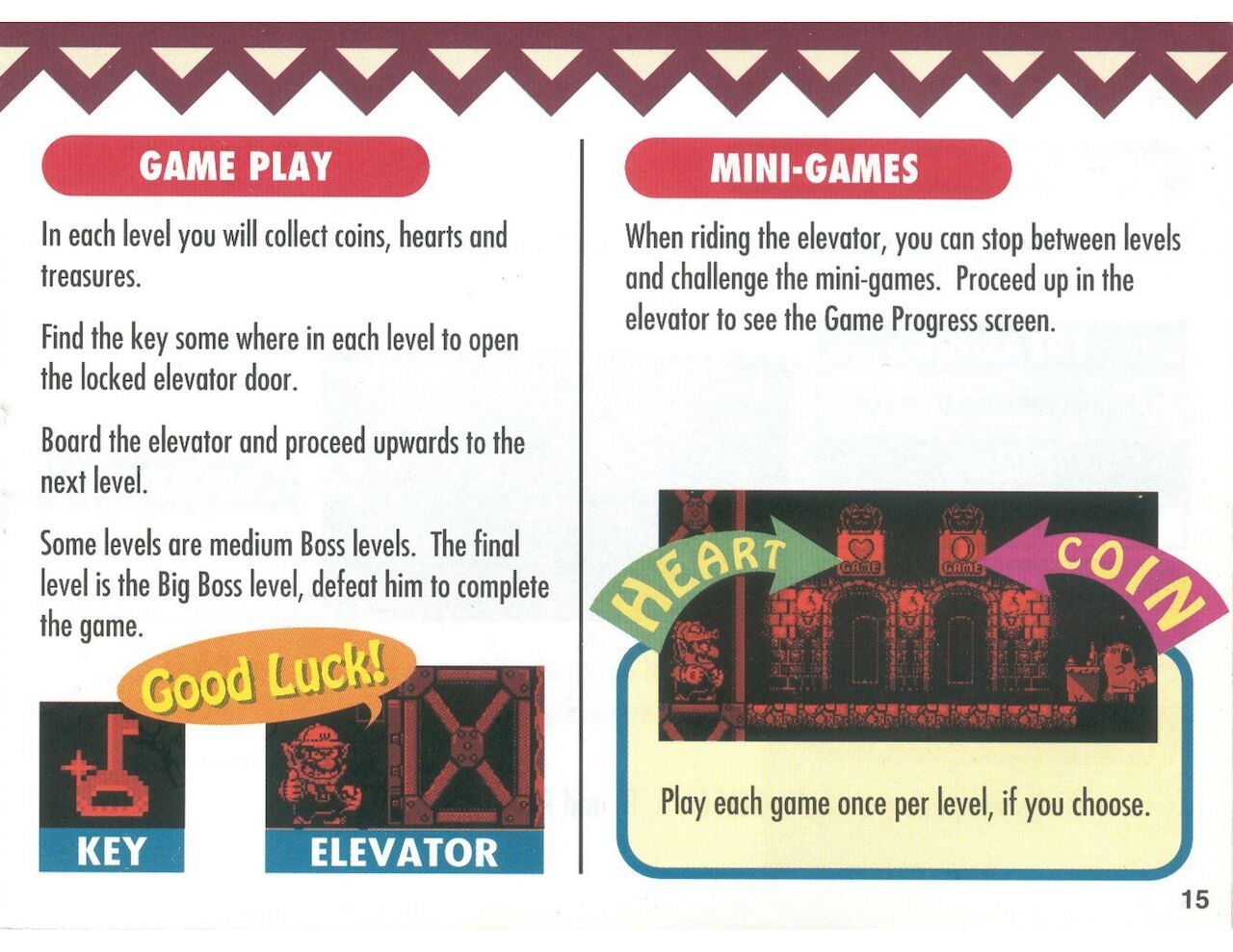 Wario Land 1, 2, 3, 4, Virtual Boy And Shake It Manuals 82
