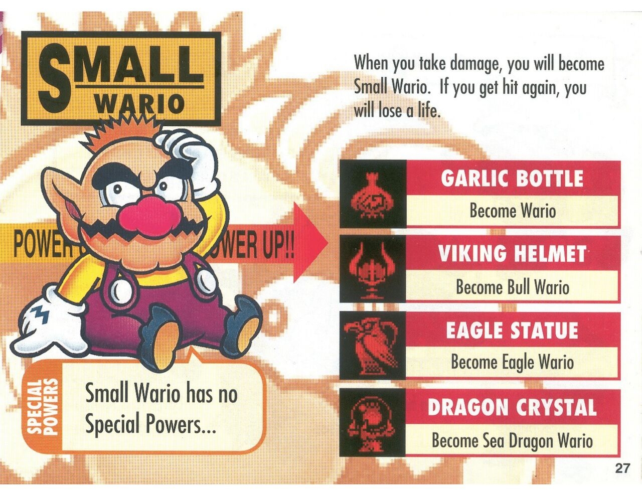 Wario Land 1, 2, 3, 4, Virtual Boy And Shake It Manuals 94