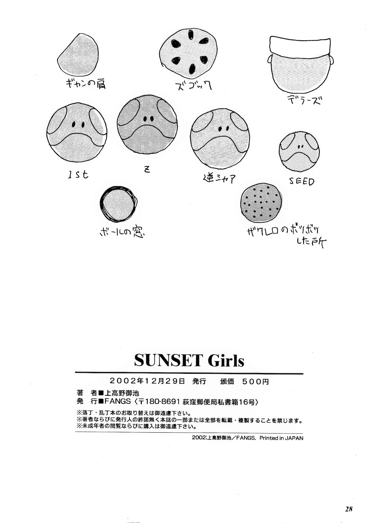 (C63) [FANGS (Uetakano Oike)] SUNSET Girls (G Gundam, Zeta Gundam) 26