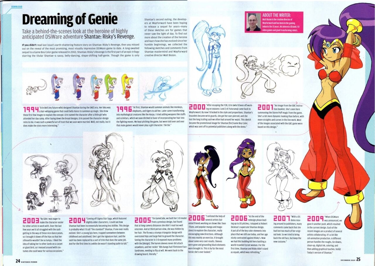 Shantae Manual + Official Art 24