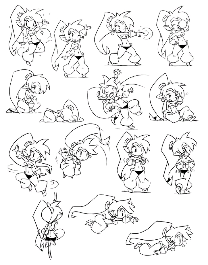 Shantae Manual + Official Art 55