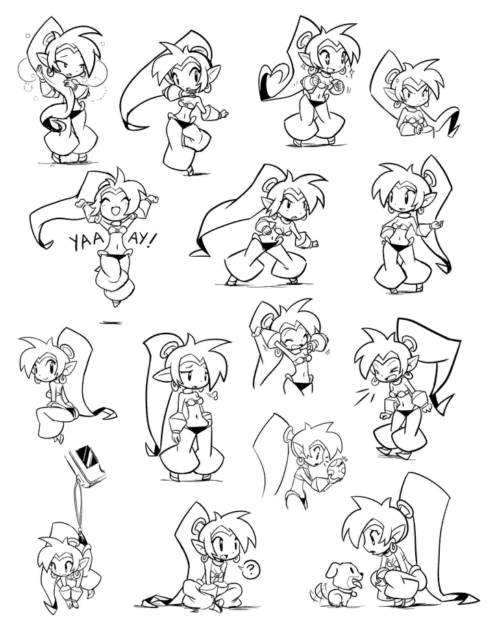 Shantae Manual + Official Art 56