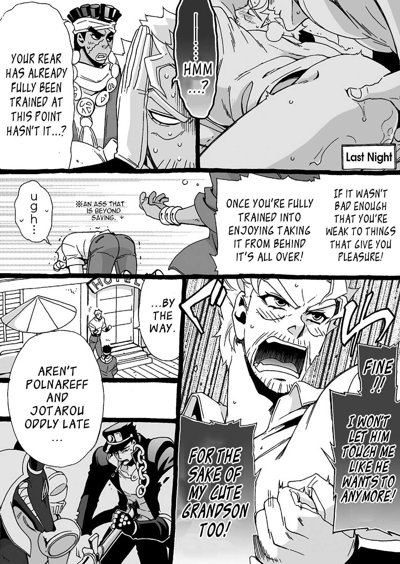 [Chrono Nanae] Mago Haji Jii wo Aishisugiteru | Grandson loves his Grandfather too much (JoJo's Bizarre Adventure) [English] {LeonTranslates}(misc art) 161