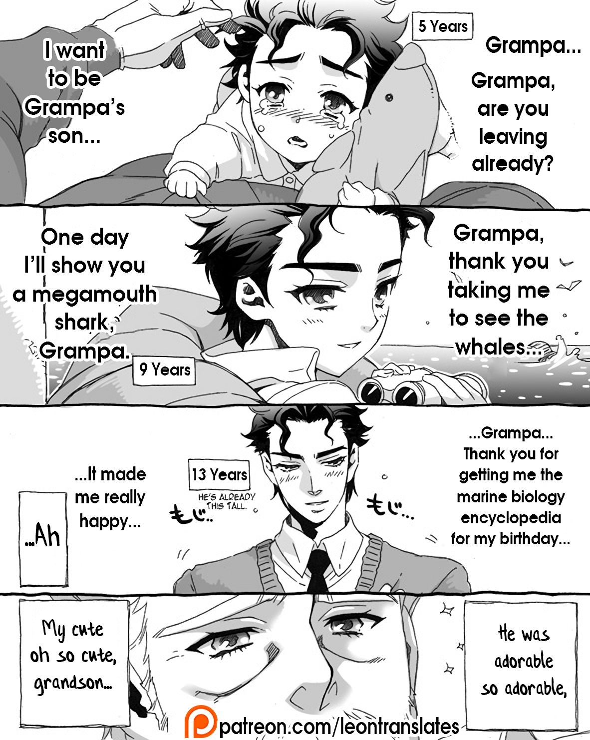 [Chrono Nanae] Mago Haji Jii wo Aishisugiteru | Grandson loves his Grandfather too much (JoJo's Bizarre Adventure) [English] {LeonTranslates}(misc art) 2