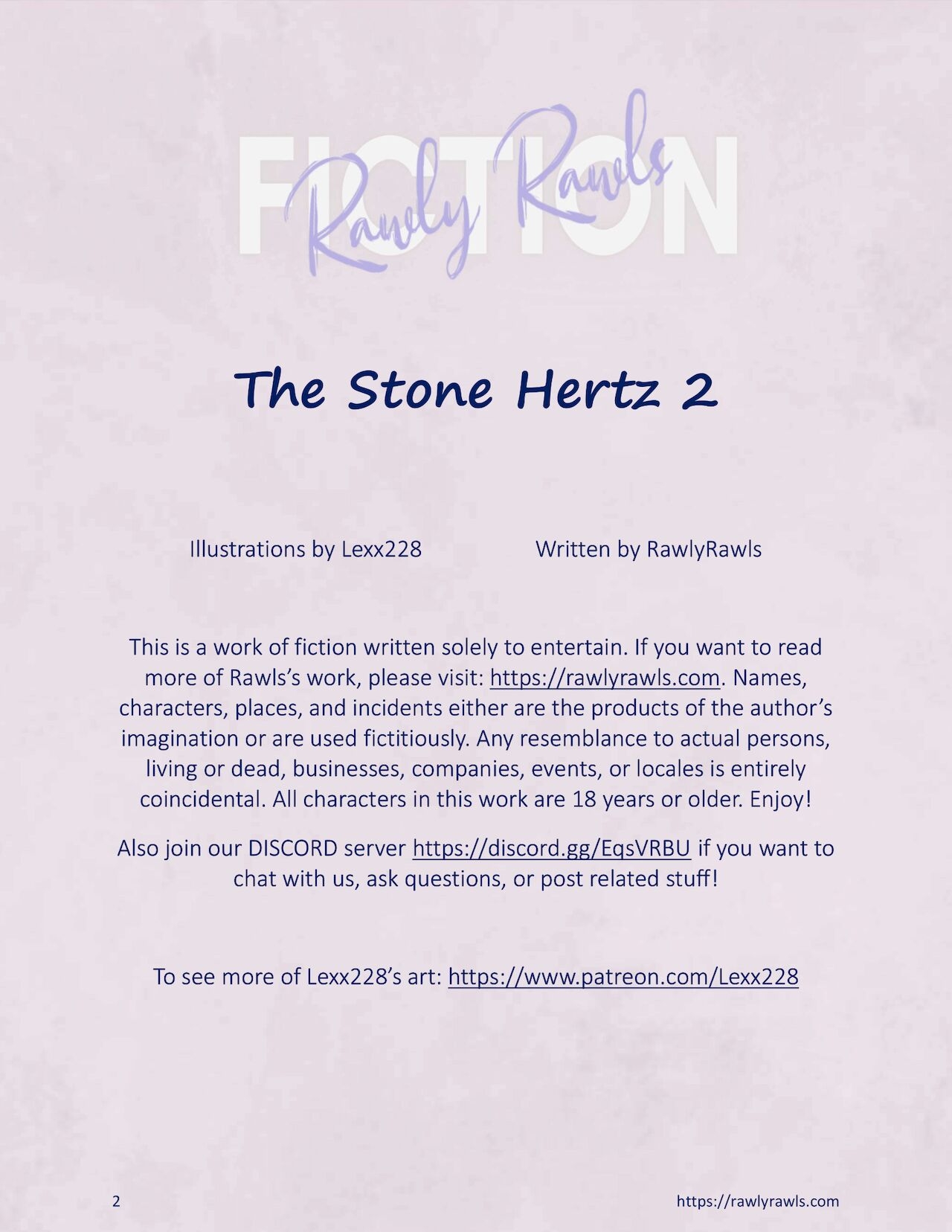 The Stone Hertz Chapter 2: Rawly Rawls Fiction 1