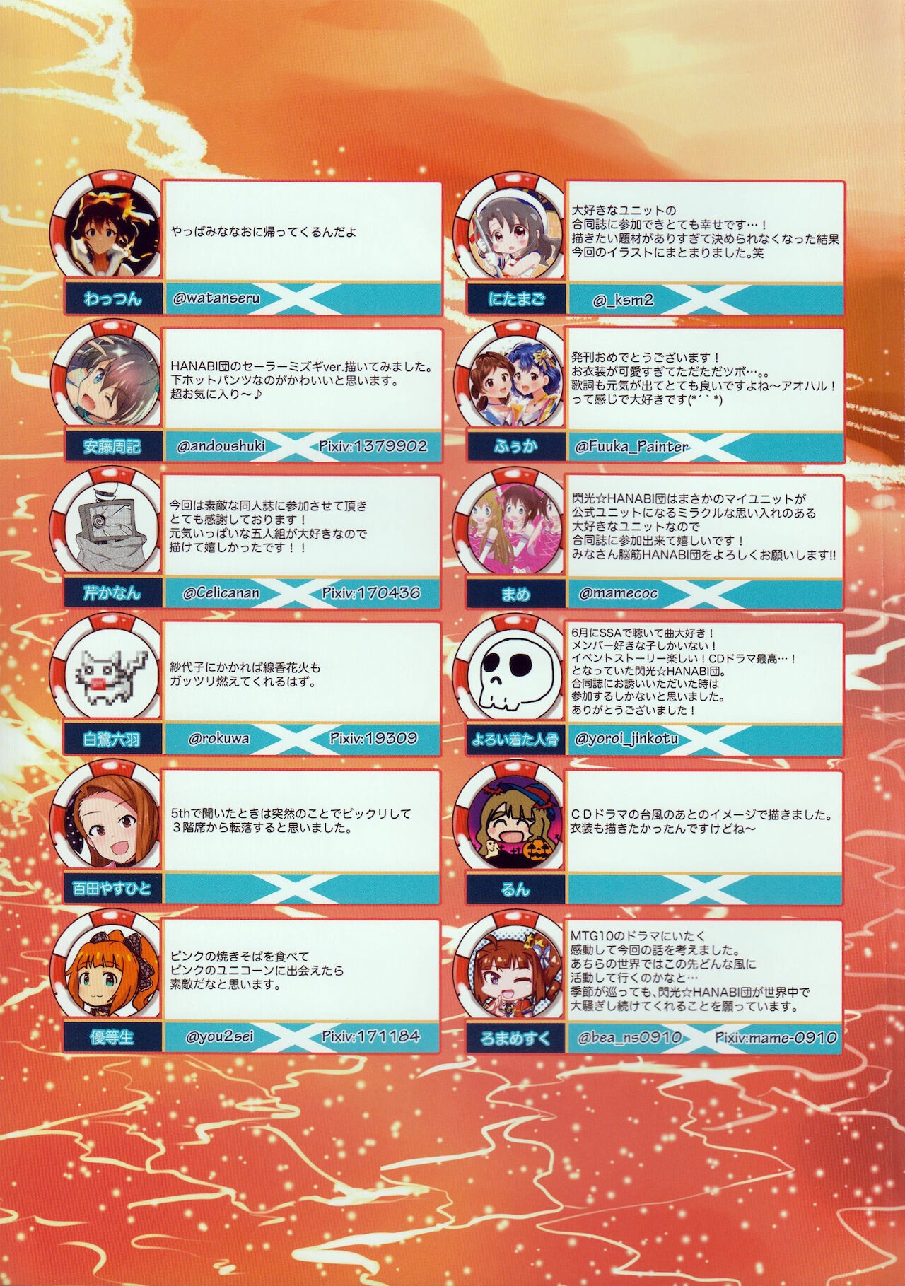 (IDOL STAR IDOLMASTER 06) [getwild (Various)] 閃光☆HANABI団合同誌 ～翔け若き群青～ (THE IDOLMASTER MILLION LIVE!) 34