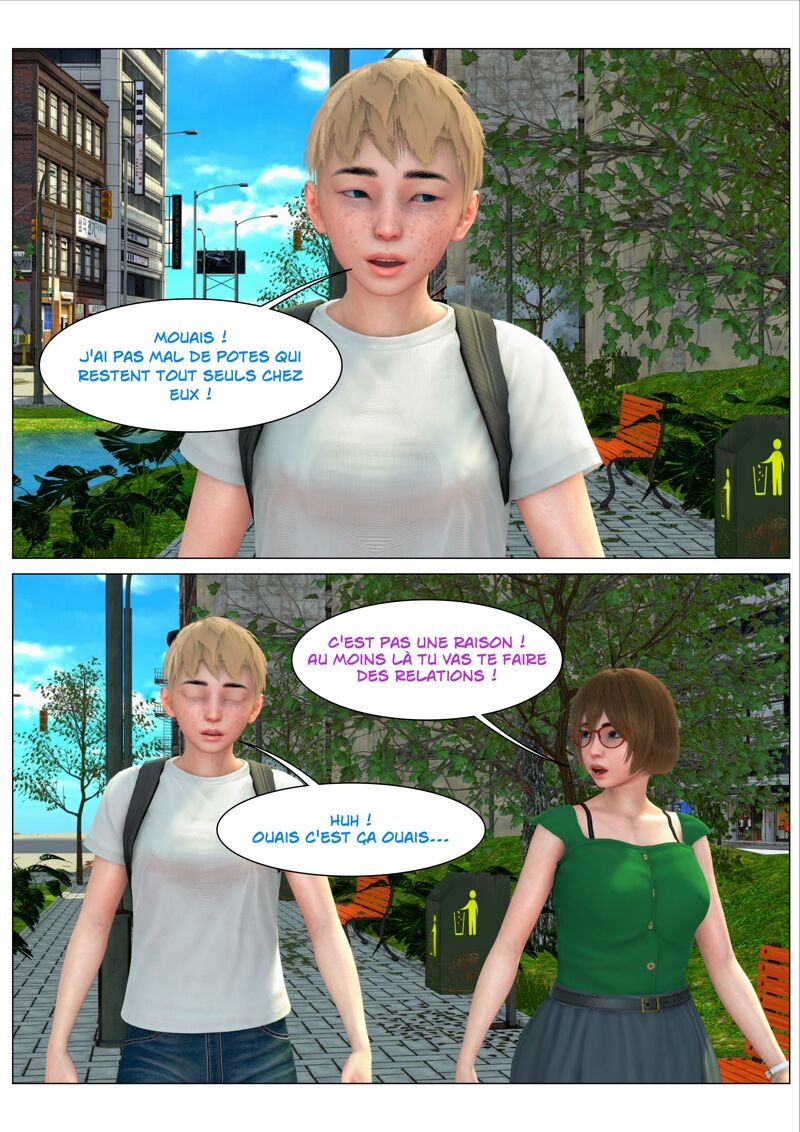 [HS2] Swapping Week-End (a Role Exchanger Tale) - Mom & Son (French) 19