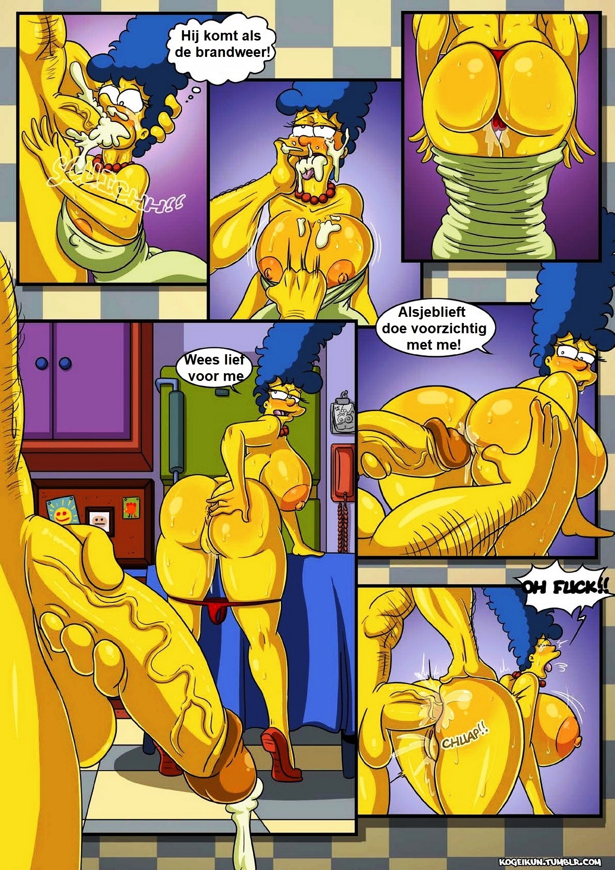 Kogeikun - Simpsons-Marge’s Erotic Fantasies (Dutch) 3