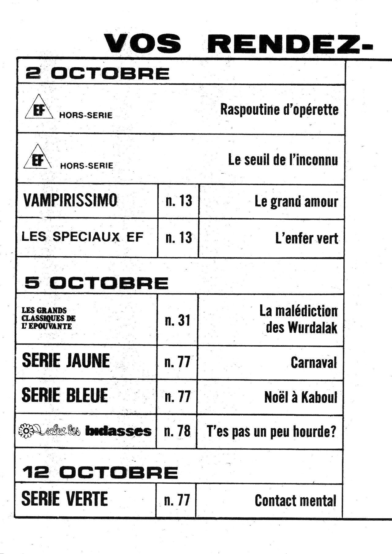 Les Grands Classiques de l'Epouvante N°31 - La malédiction des Wurdalak [French] 193