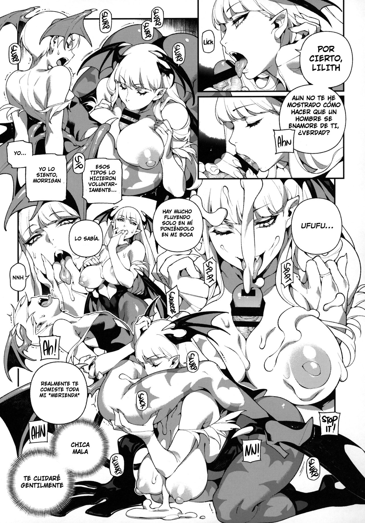 (C97) [Bear Hand (Ireading, Fishine)] Fighter Girls Vampire (Darkstalkers) [Spanish] [Irkum Scan] 14