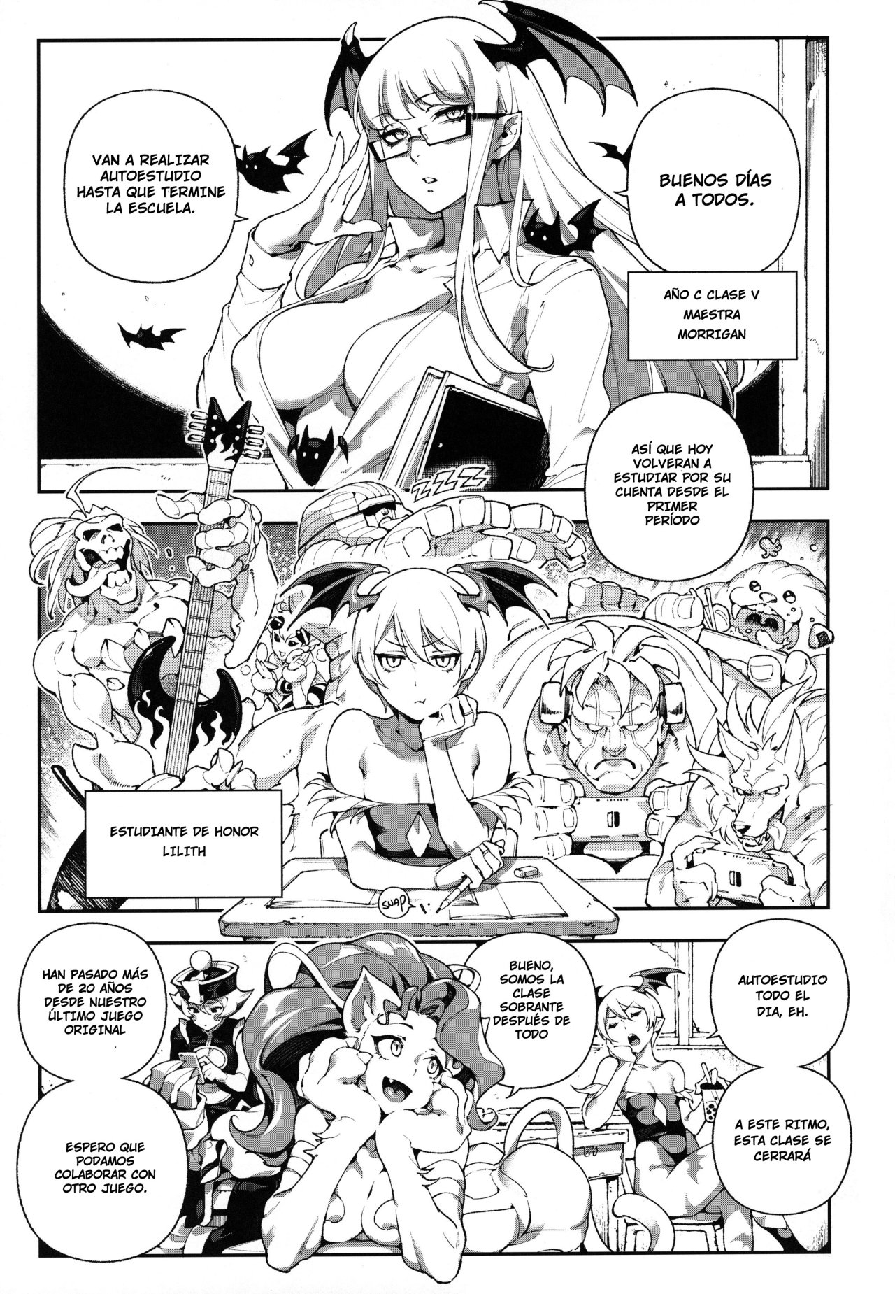 (C97) [Bear Hand (Ireading, Fishine)] Fighter Girls Vampire (Darkstalkers) [Spanish] [Irkum Scan] 2