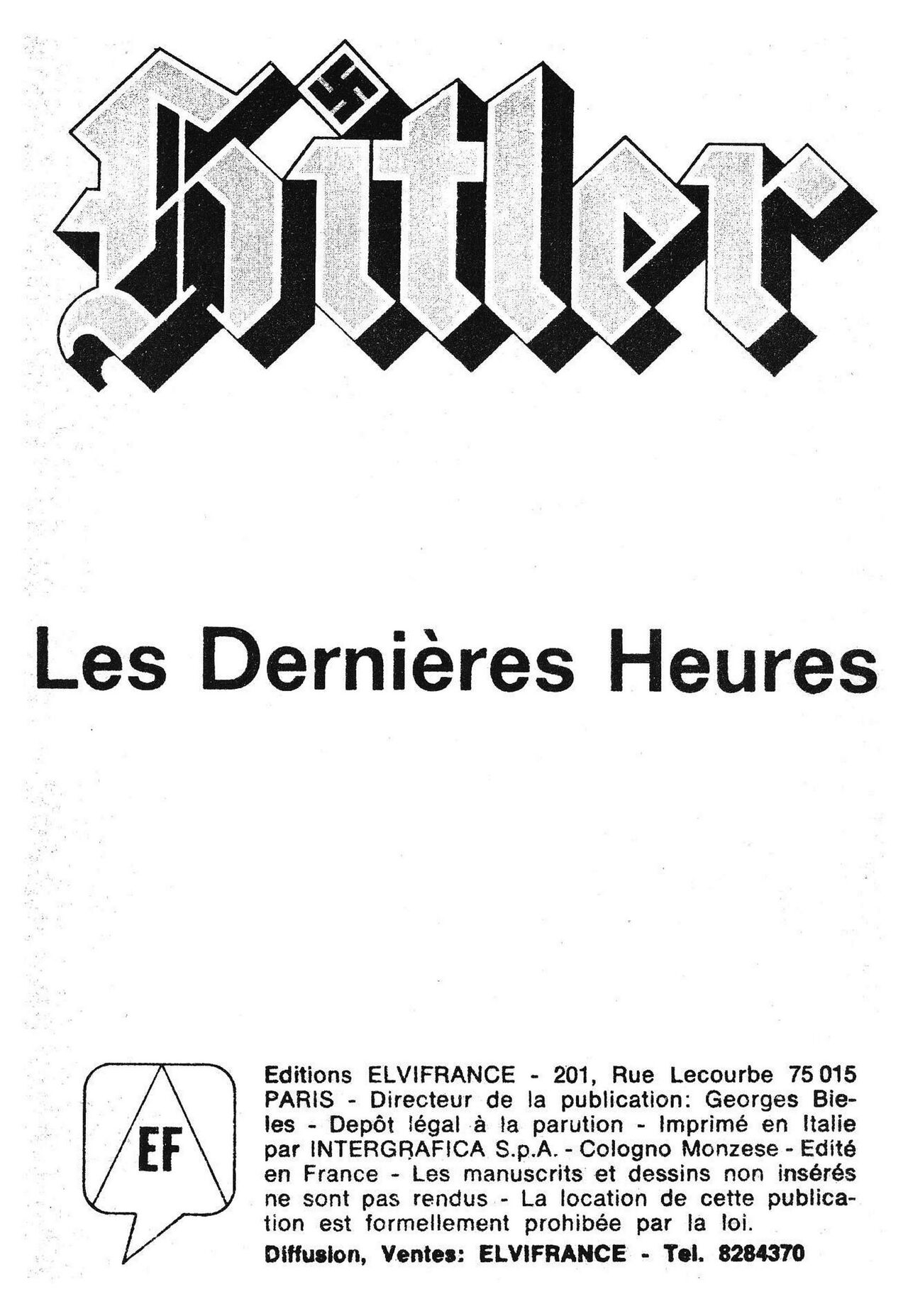 Elvifrance - Hitler - 002 - Les Dernières heures [French] 2