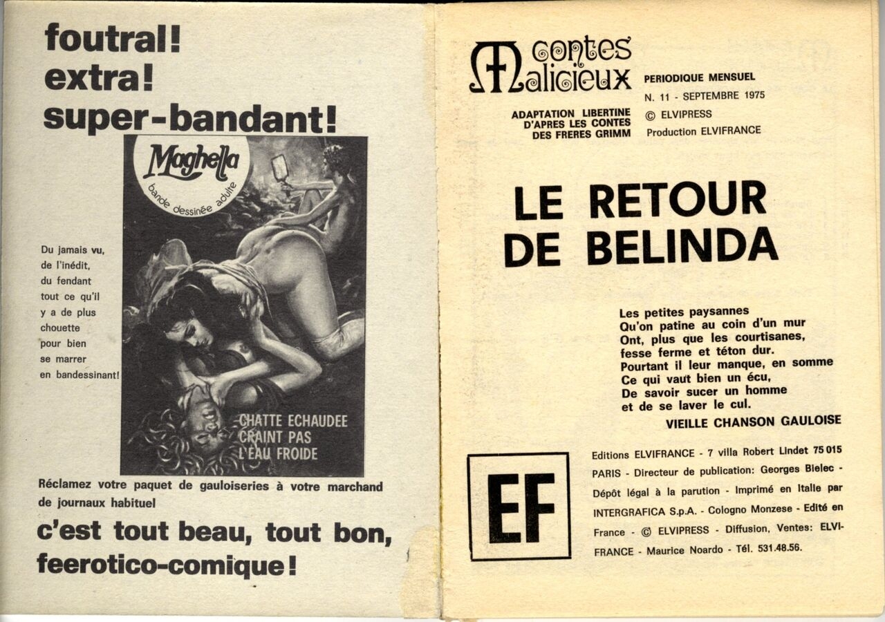 Contes Malicieux 11 - Le Retour de Belinda (1975.09) [French] 1