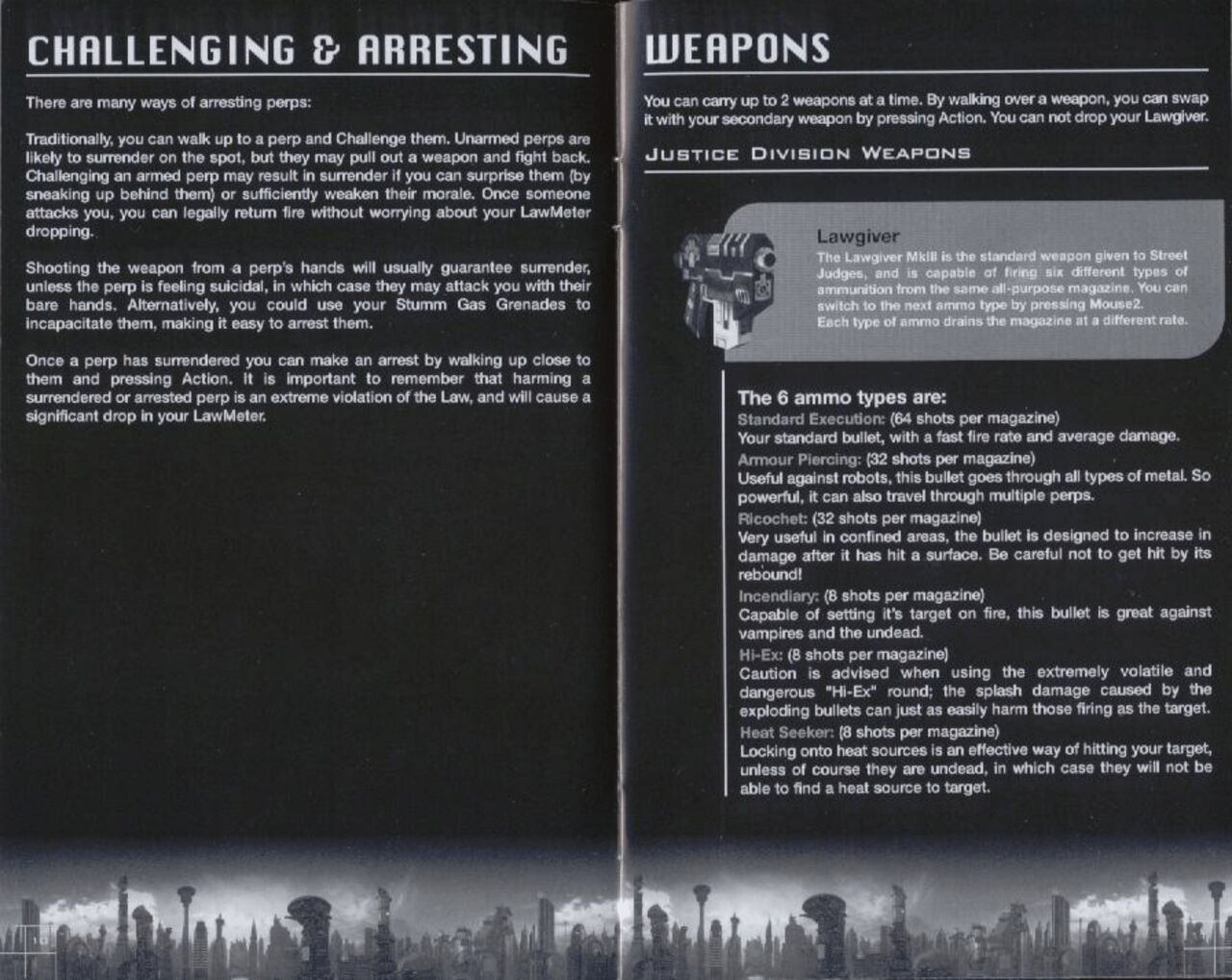 Judge Dredd: Dredd vs. Death (PC (DOS/Windows)) Game Manual 5