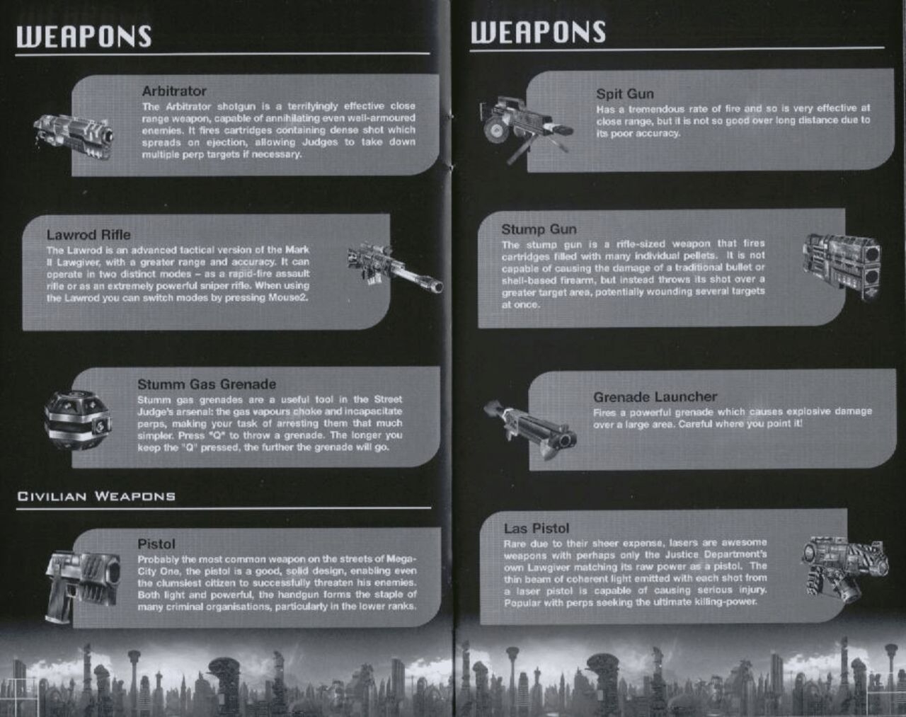 Judge Dredd: Dredd vs. Death (PC (DOS/Windows)) Game Manual 6