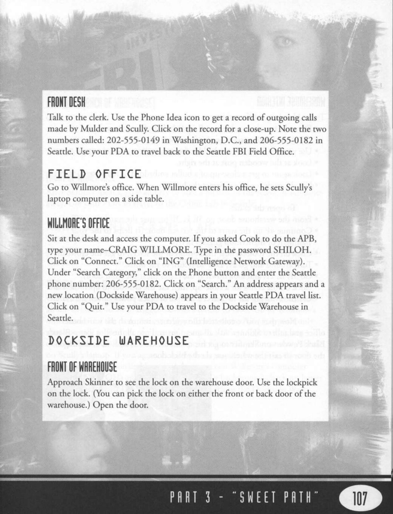 The X-Files (PC (DOS/Windows)) Strategy Guide 119