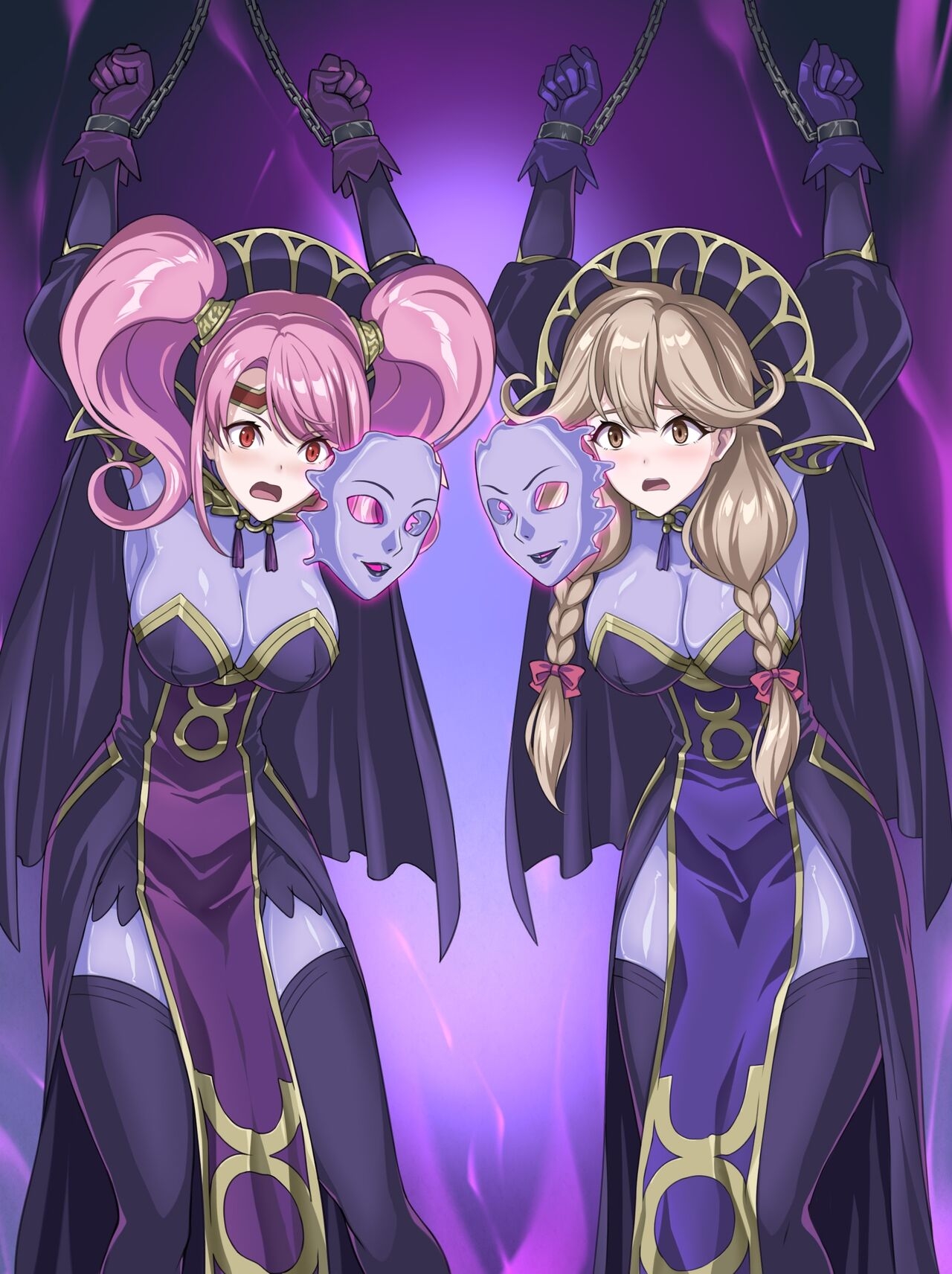 [Ribimura] Mae and Effie's witchification skinsuit brainwashing (Fire Emblem Echoes) 14