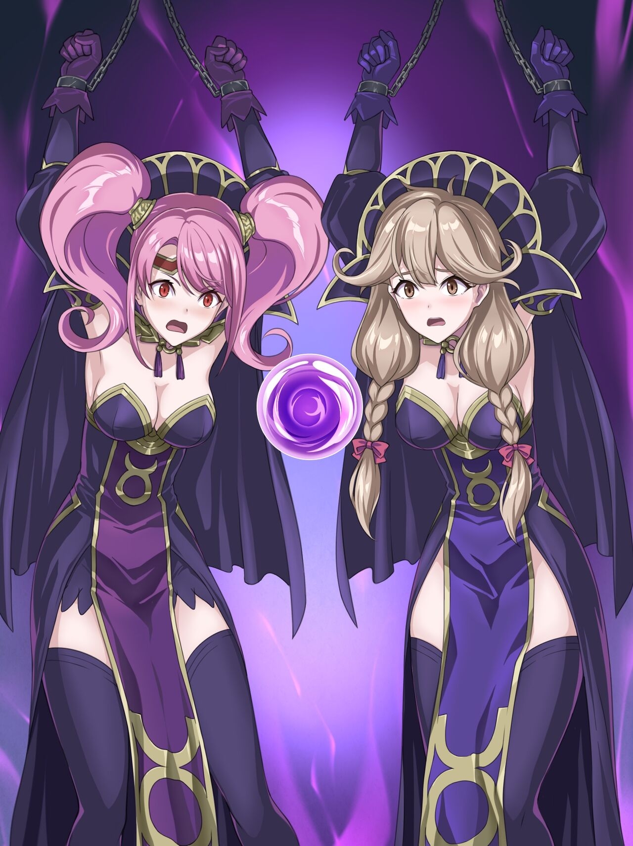 [Ribimura] Mae and Effie's witchification skinsuit brainwashing (Fire Emblem Echoes) 2