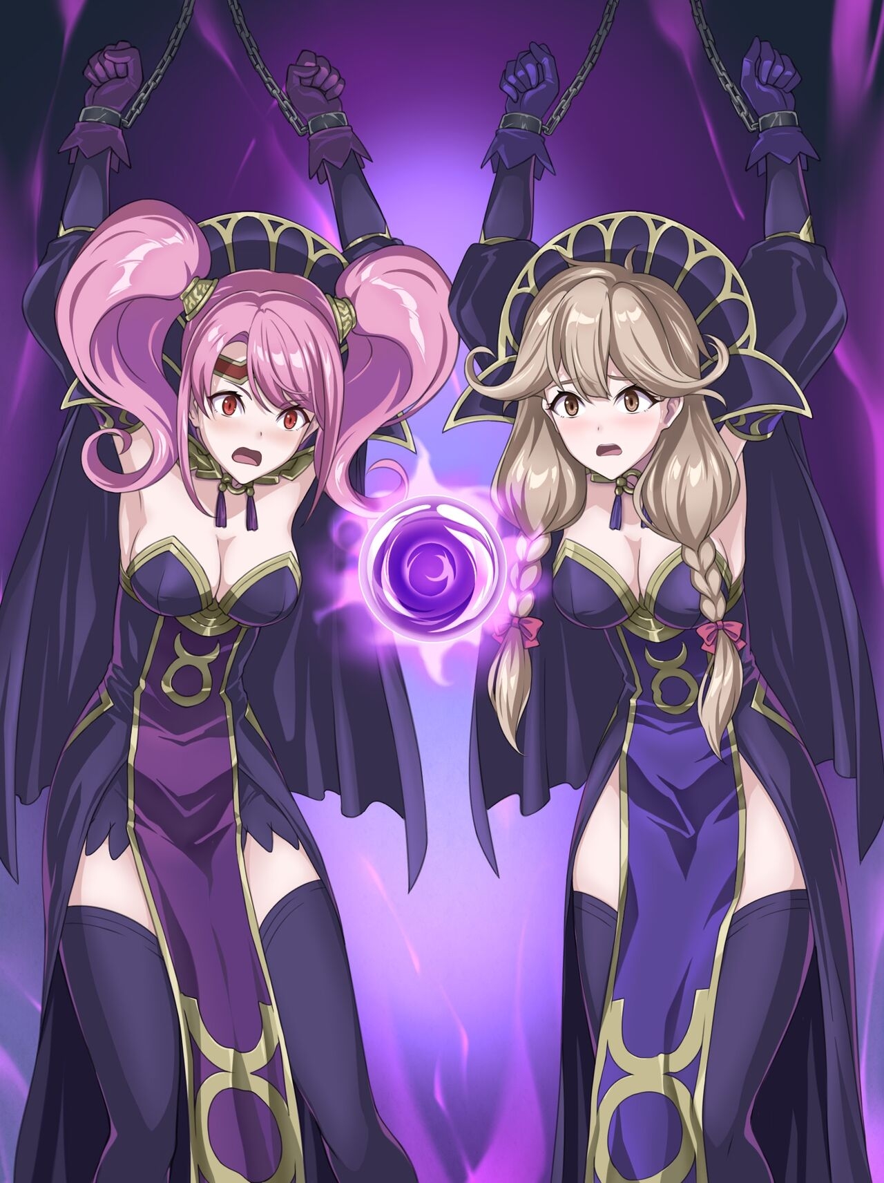 [Ribimura] Mae and Effie's witchification skinsuit brainwashing (Fire Emblem Echoes) 3