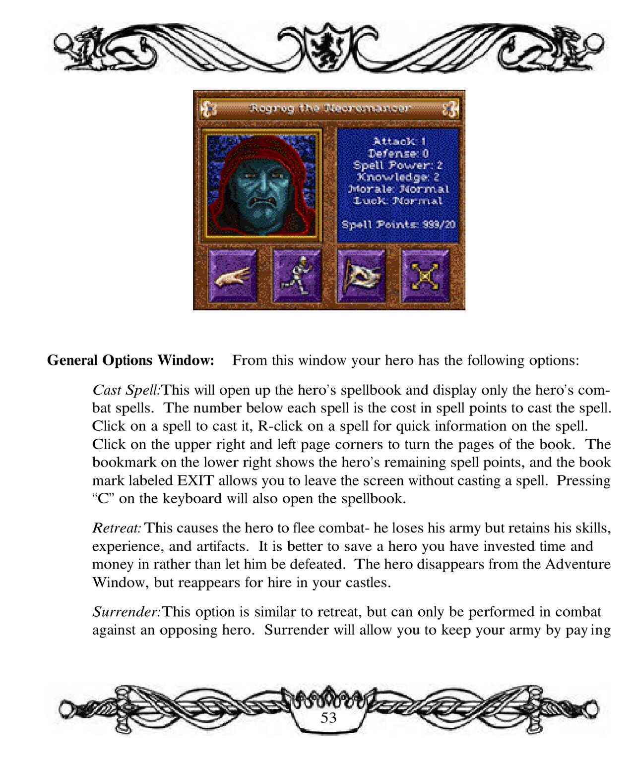 Heroes of Might and Magic II: Gold - game manual 53