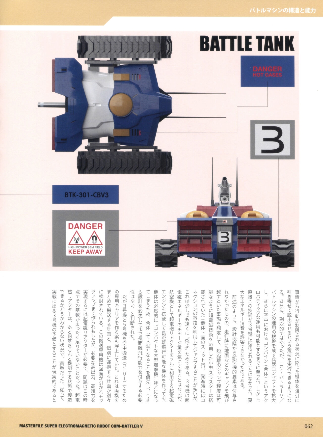MASTERFILE SUPER ELECTROMAGNETIC ROBOT COM-BATTLER V 69