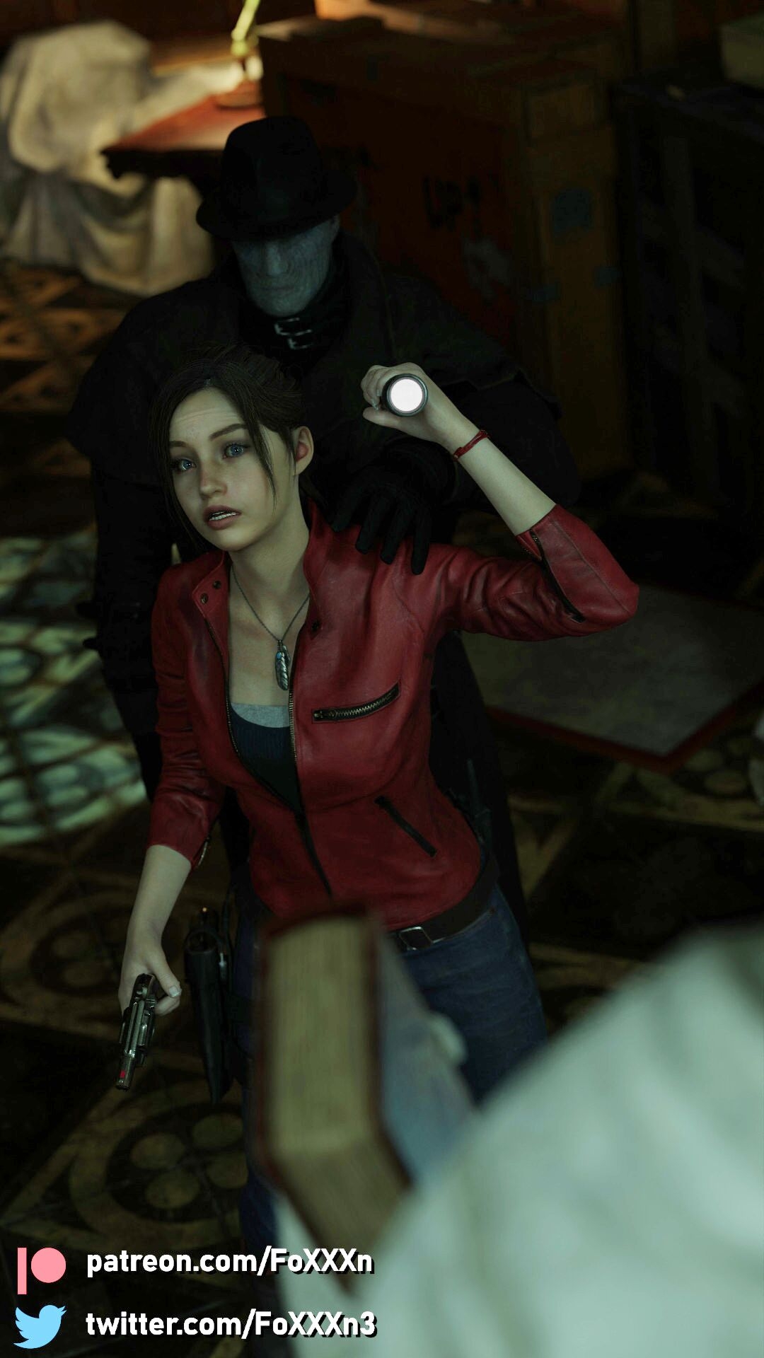 [FoXXXn] Claire Redfield and Mr.X (Resident Evil) 1
