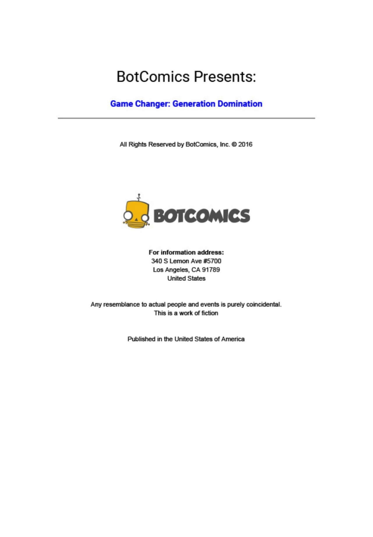 BotComics - Game Changer - Generation Domination (English) 1