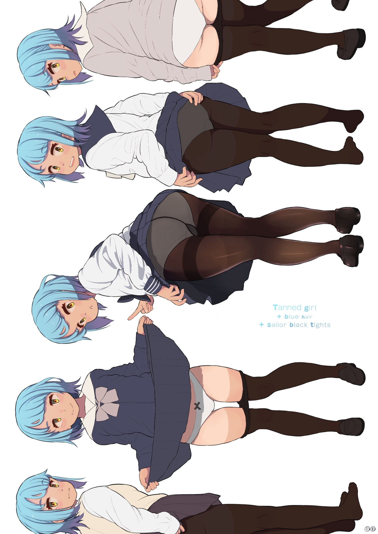 [Neyuki Rei] Tanned Girl Blue Hair #2 11