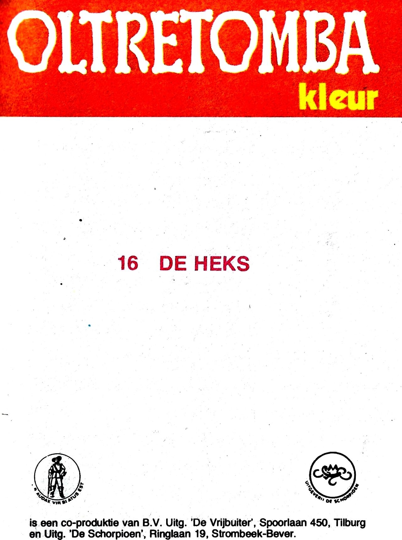 Oltretomba Kleur 16 - De Heks (Dutch) 1
