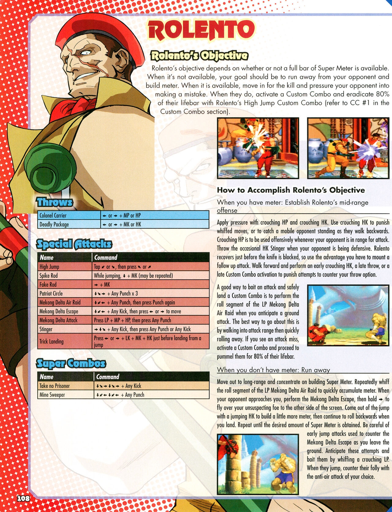 Street Fighter Alpha Anthology Strategy Guide 109