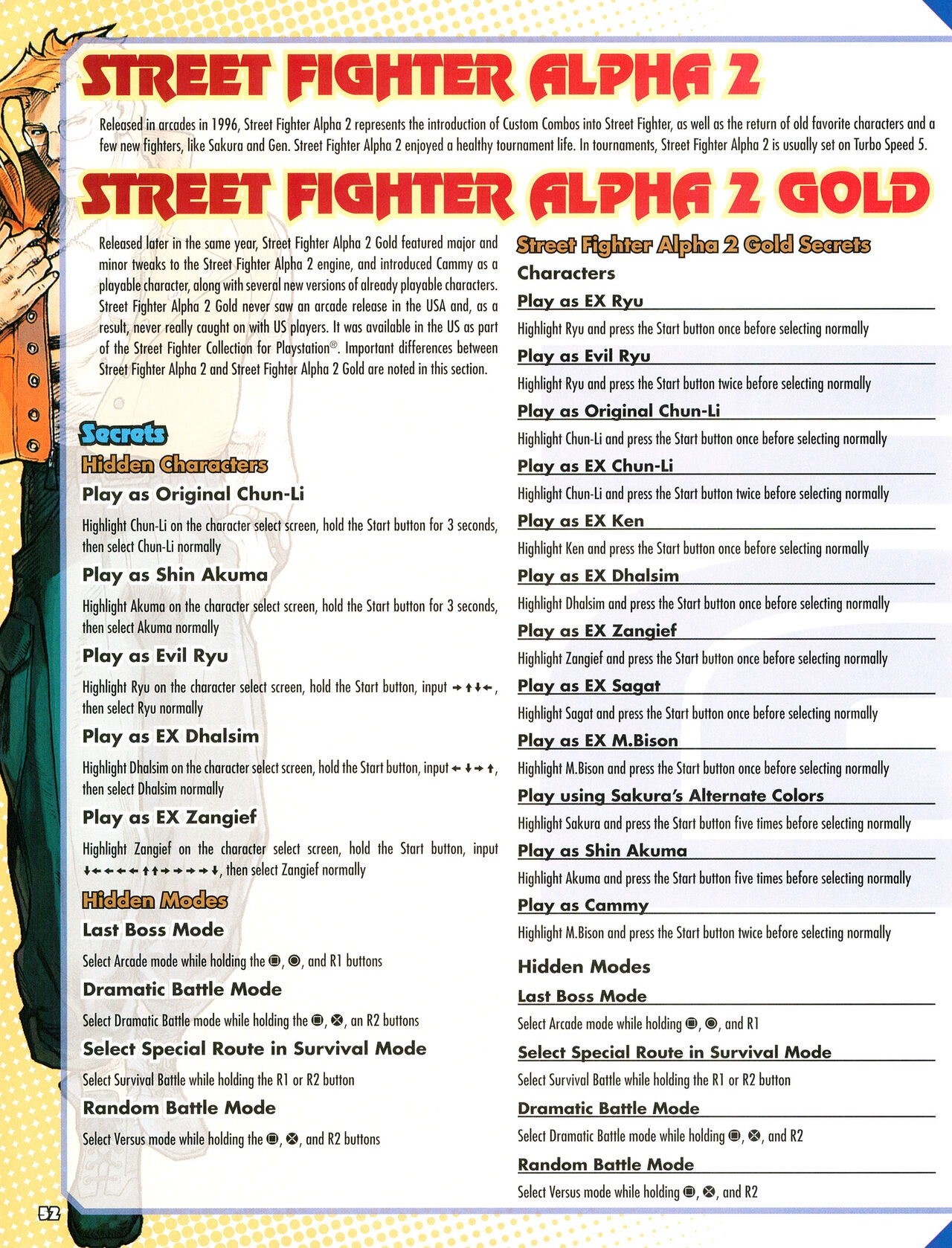 Street Fighter Alpha Anthology Strategy Guide 53