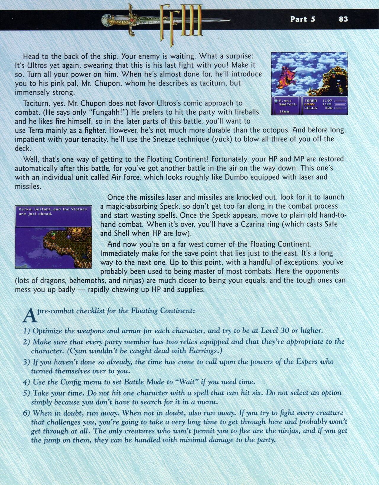Final Fantasy III Players Guide 100