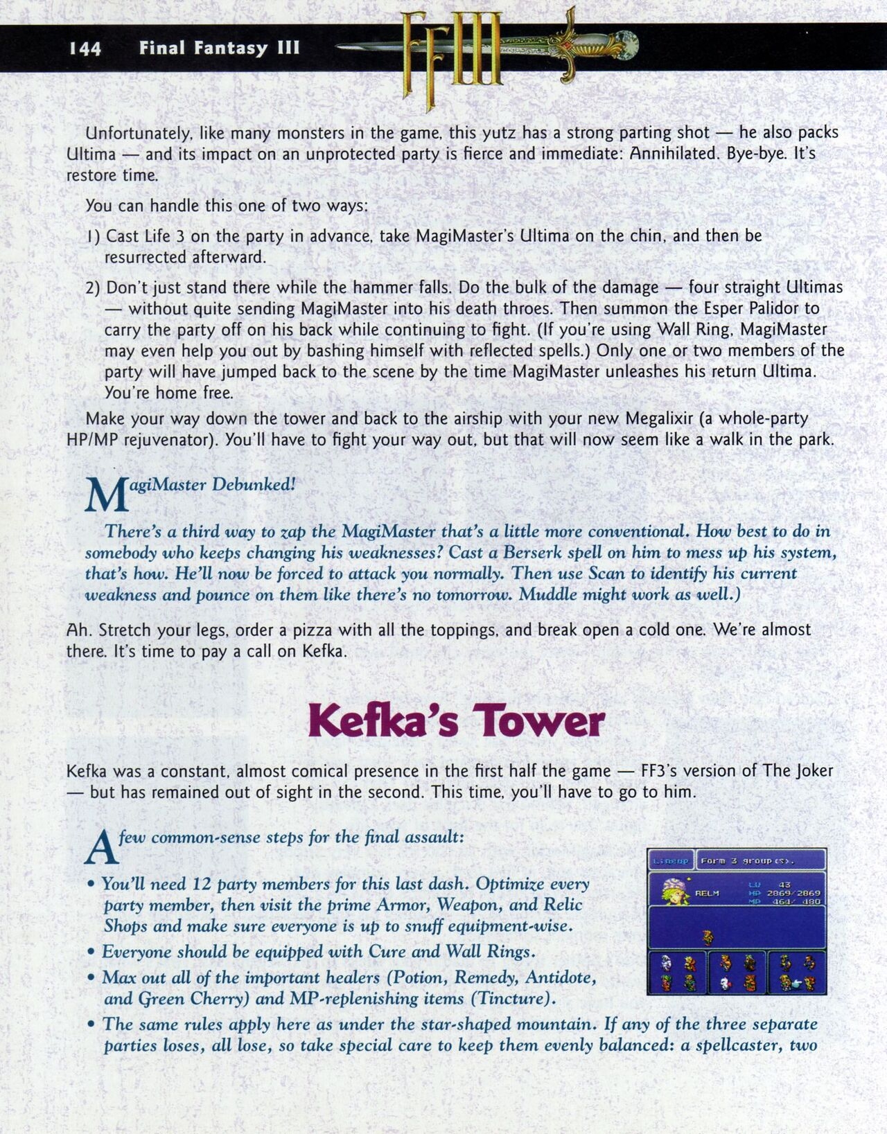 Final Fantasy III Players Guide 161