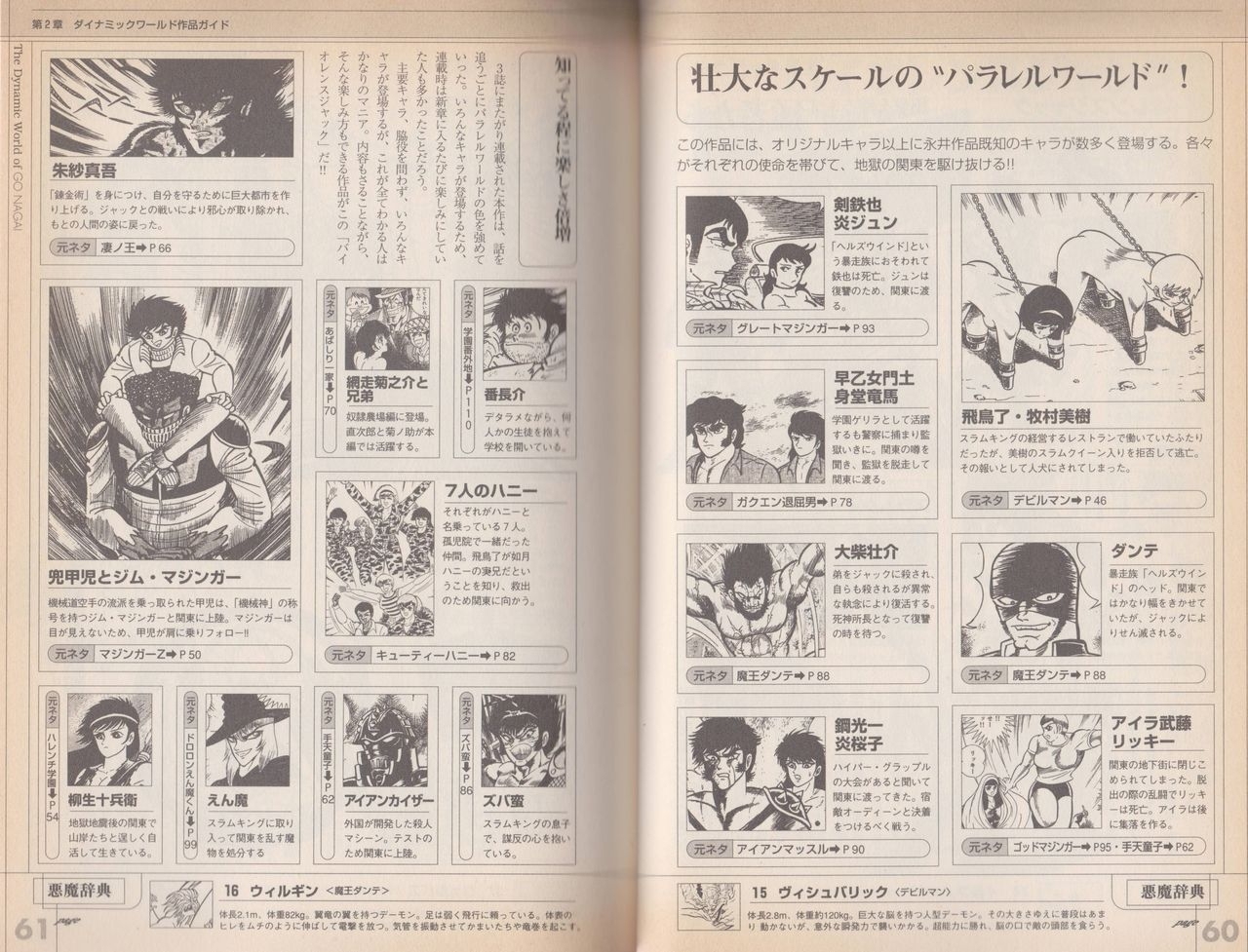 Go Nagai Chronicle Mugen Ni Hirogaru Dynamic World Illustration Art Book 34