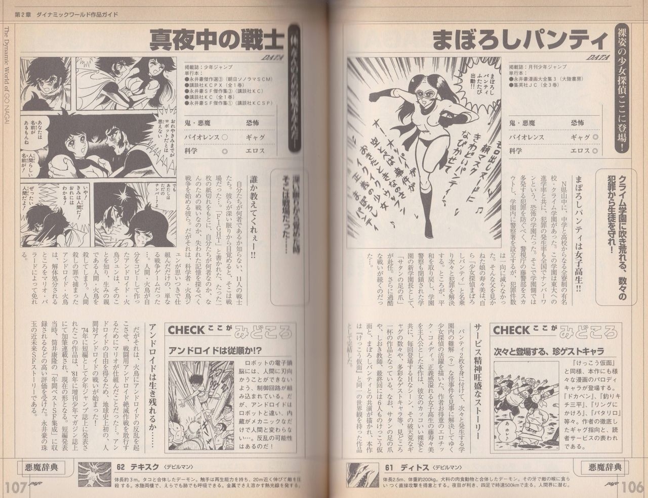 Go Nagai Chronicle Mugen Ni Hirogaru Dynamic World Illustration Art Book 57