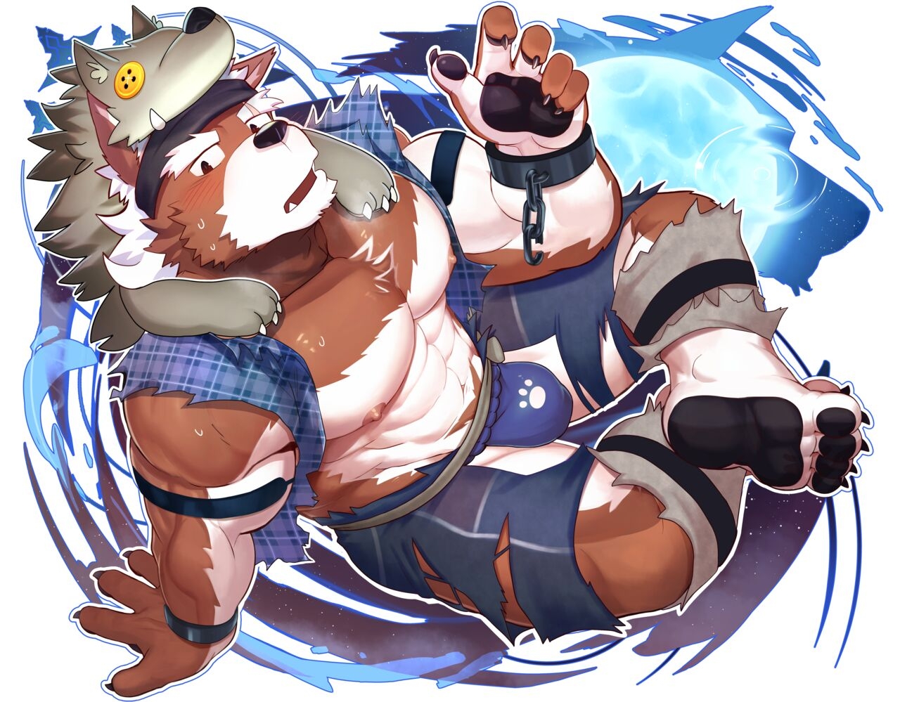 [MonogG] Bearwolf Banzai (No Logo) (OC) & Demon Lord Kasga (OC) 1