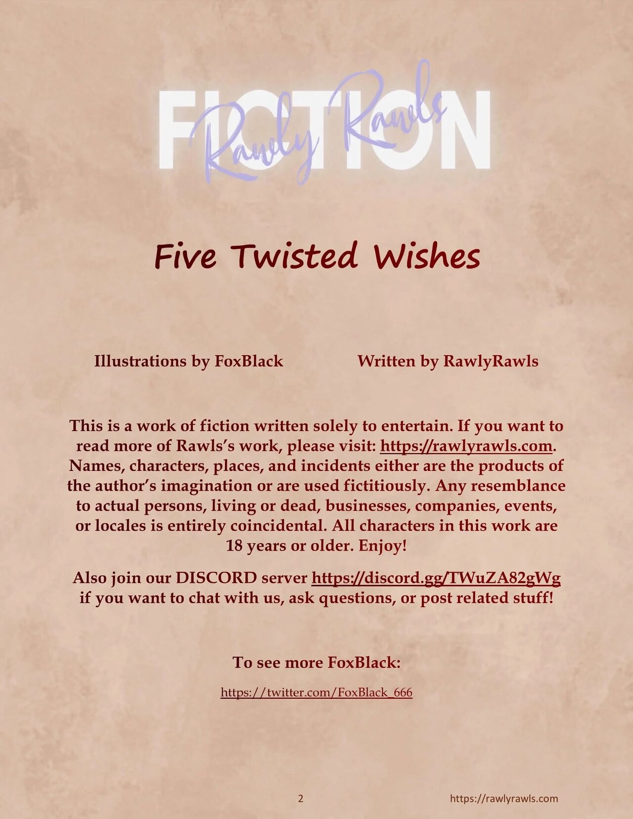 Five Twisted Wishes [FoxBlack , RawlyRawls] - 1 - english 1